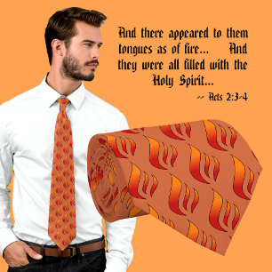 Cravate Flammes ou langues de feu