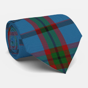Cravate Flannelle bleue rouge vert géant Tartan Plaid