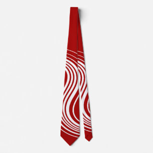 Cravate Flèche simple en rouge et blanc