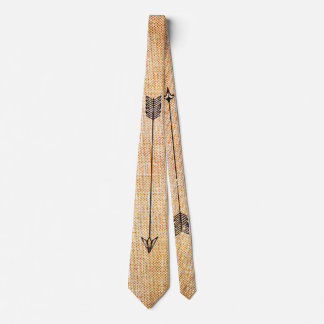 Cravate Flèches de toile rustiques de hippie