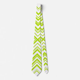 Cravate Flèches en vert et blanc