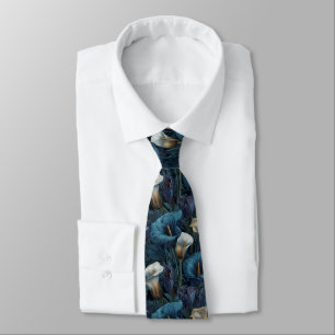 Cravate Fleur de calla lilies minimaliste pour la fête des
