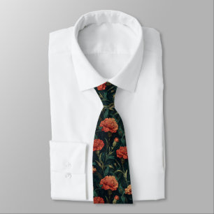Cravate Fleur de Carnation Artistique pour Garçons