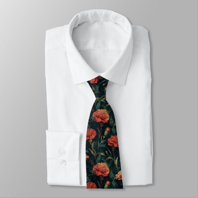 Cravate Fleur de Carnation Artistique pour Garçons (Attaché)