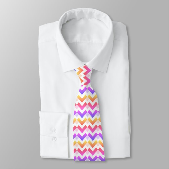Cravate Fleur de Chevron (Attaché)
