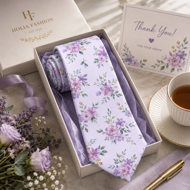 Cravate Fleur de lavande (Créateur téléchargé)