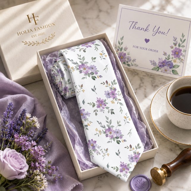 Cravate Fleur de lavande (Créateur téléchargé)
