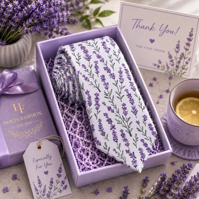 Cravate Fleur de lavande (Créateur téléchargé)