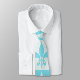 Cravate Fleur de lis bleu