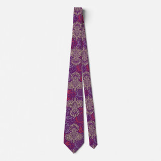Cravate Fleur de Lis et Paisley