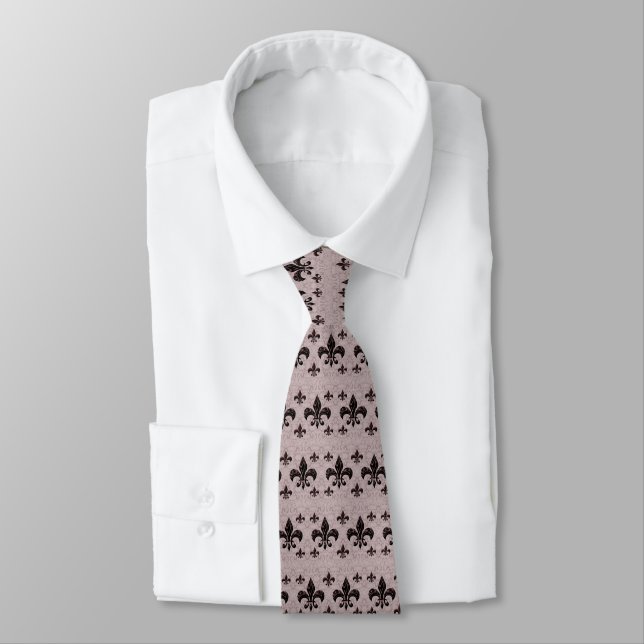 Cravate Fleur-De-Lis Heather (Attaché)