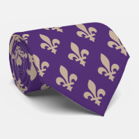 Fleur de Lis Motif, Royal French Creative on Purpl