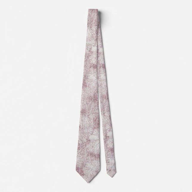 Cravate Fleur de Pâquerette Velouté Rose Poussiéreuse (Devant)