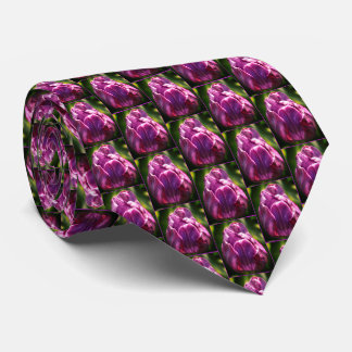 Cravate Fleur de tulipe violette