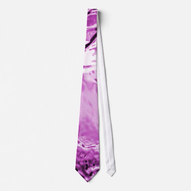 Cravate Fleur de verre violet (Devant)
