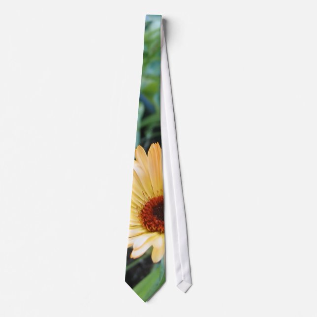 Cravate Fleur en feuilles deux (Devant)