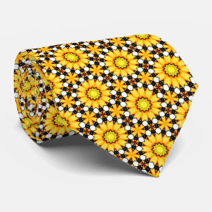 Cravate Fleur Jaune
