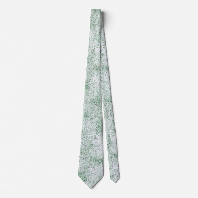 Cravate Fleur marguerite Velvety Mint Green (Devant)