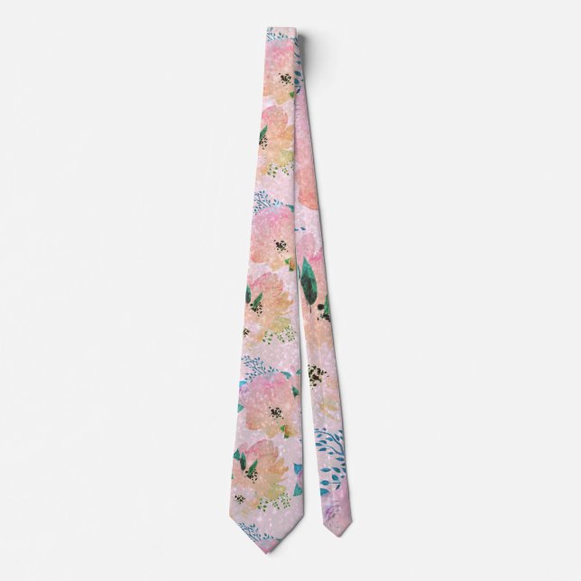 Cravate Fleur Vintage (Devant)
