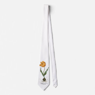Cravate Fleur vintage de Tulipe jaune printemps par Besler