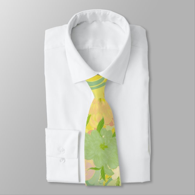 Cravate Fleurs (Attaché)