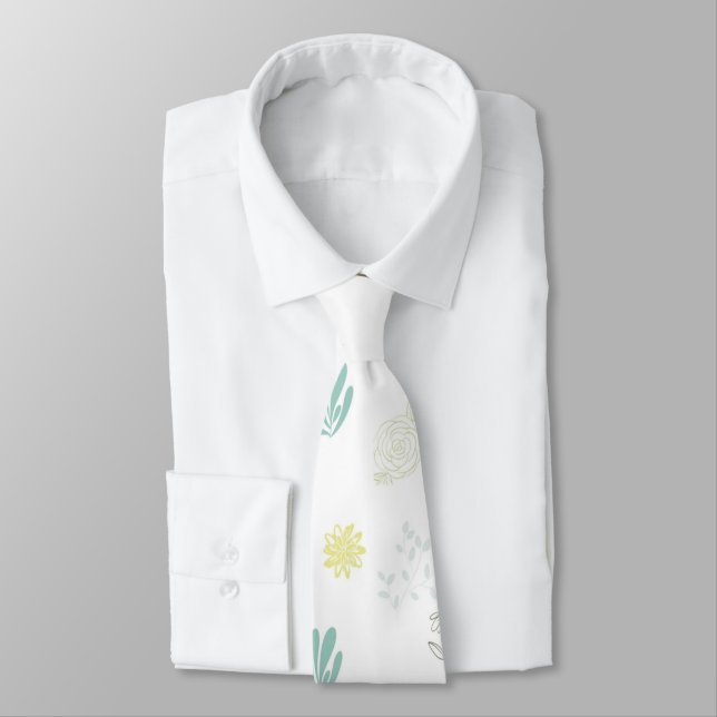 Cravate Fleurs (Attaché)