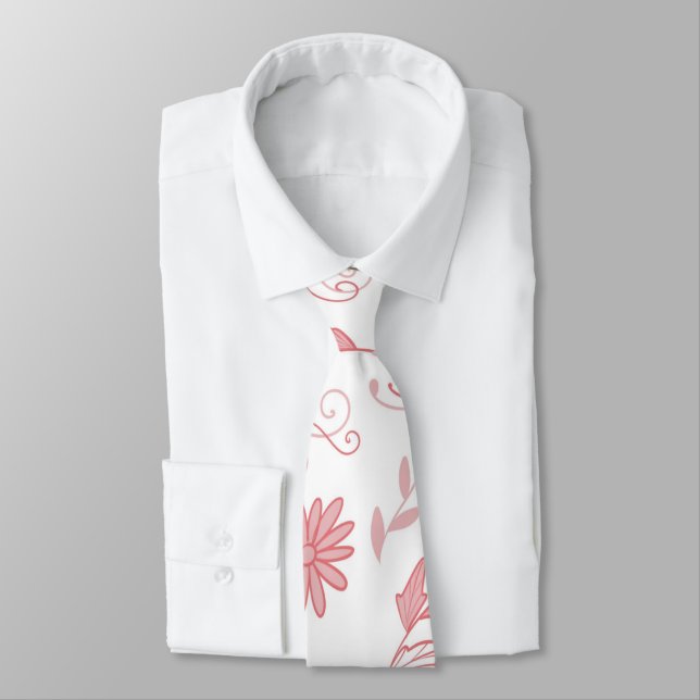 Cravate Fleurs (Attaché)