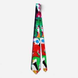 Cravate Fleurs artistiques