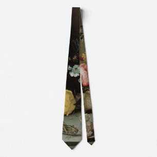 Cravate Fleurs, coquillages et insectes Balthasar van der 