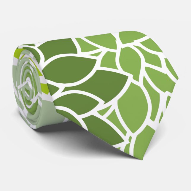 Cravate Fleurs Dahlia, Motif De Fleurs, Dahlia Verte (Roulé)