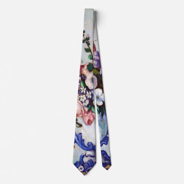 Cravate Fleurs dans un Vase Rococo, Paul Cezanne (Devant)