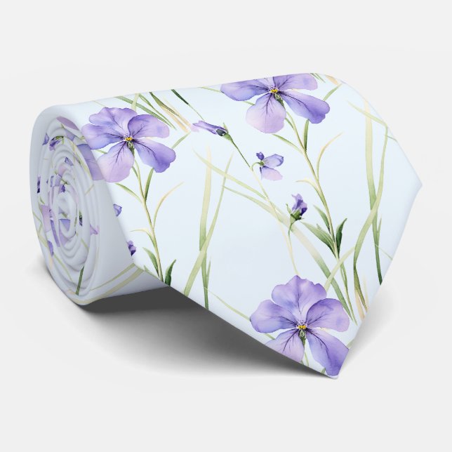 Cravate Fleurs de bureau décontractées Lien de cou Bohème (Roulé)