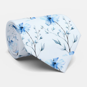 Cravate Fleurs de bureau décontractées noué au cou Bohème