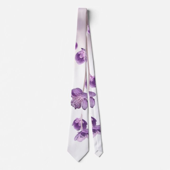 Cravate Fleurs de cerisier (Devant)