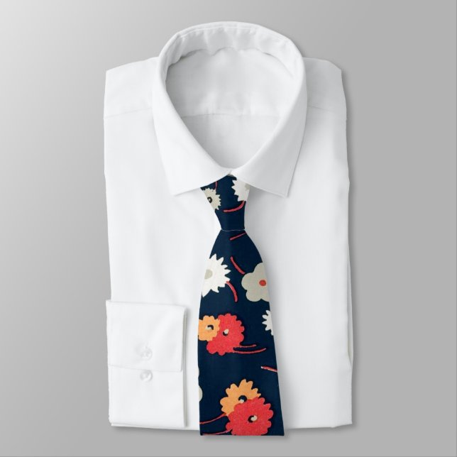 Cravate Fleurs de jardin (Attaché)