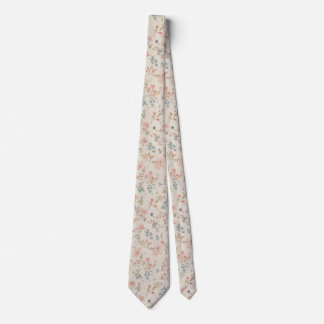 Cravate fleurs de jardin aquarelle Fleur sauvage Prairie d
