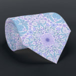 Cravate Fleurs de jardin rétro en bleu et violet<br><div class="desc">Carreaux de fleurs peints à la main,  fleurs,  coléoptères,  papillons</div>