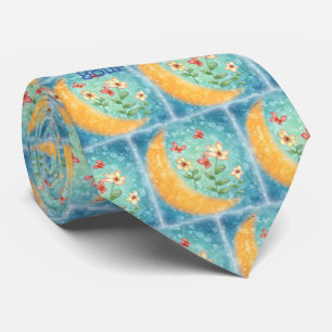 Cravate Fleurs de lune