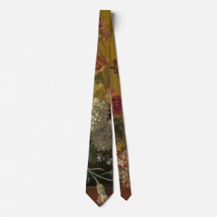 Cravate Fleurs de maître hollandais antique Georgius van O
