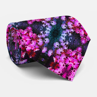 Cravate Fleurs de marguerite rose africaine Motif d'art Ab