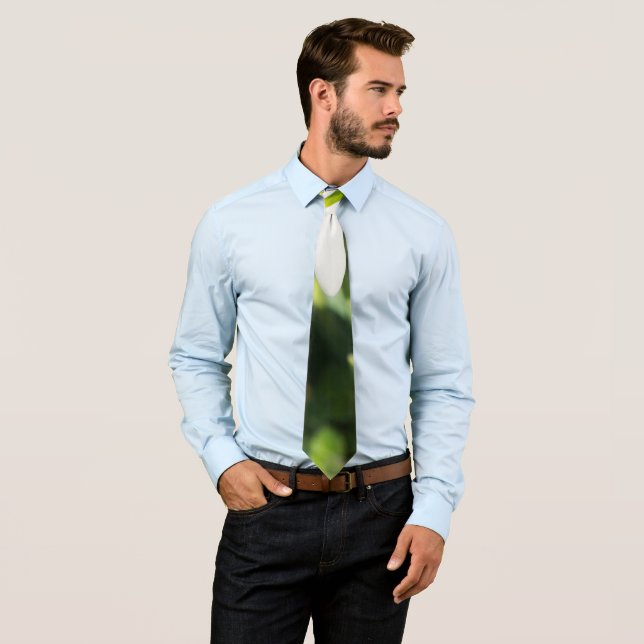 Cravate Fleurs de neige (En situation)