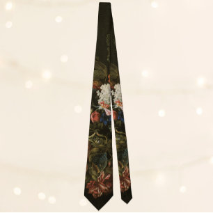 Cravate Fleurs de vase de nature morte florale, baroque vi