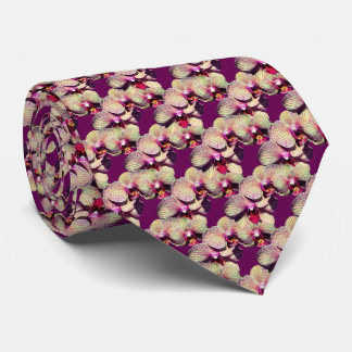 Cravate Fleurs d'orchidées Design de la nature