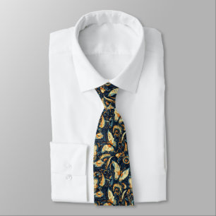 Cravate Fleurs et papillons Abstrait Motif
