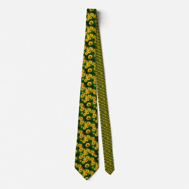 Cravate fleurs jaunes (Devant)