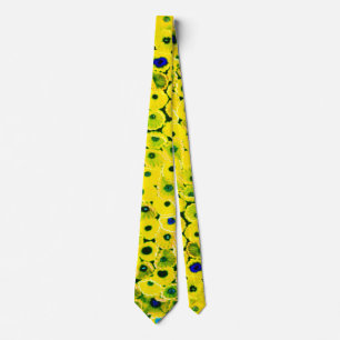 Cravate fleurs jaunes