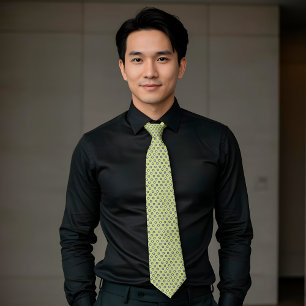 Cravate Fleurs minuscules blanches de la marine de Chartre