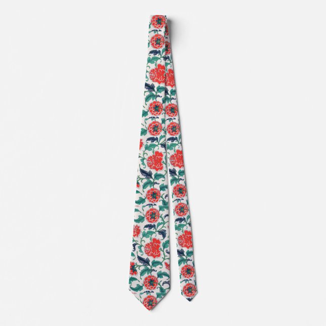 Cravate Fleurs rouges (Devant)