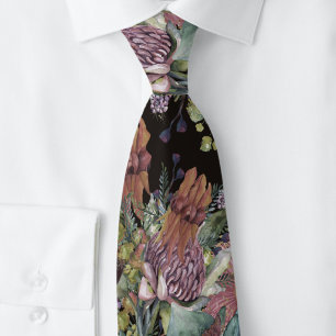 Cravate Fleurs sauvages australiennes vintage
