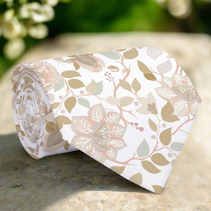 Cravate Fleurs Sauvages Élégantes Simple Minimaliste Class